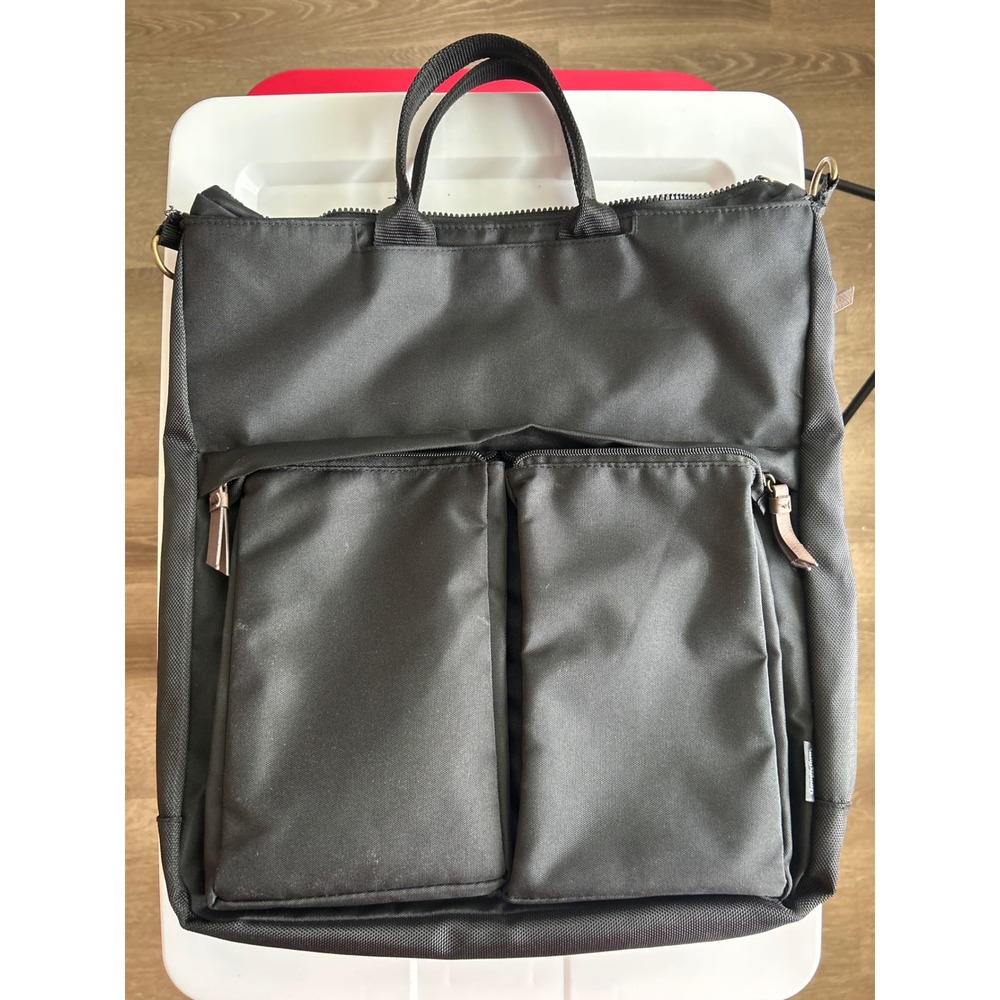 Goodfellow & Co Laptop/Messenger Shoulder Bag Black 3 In 1 Back Pack Diaper Bag